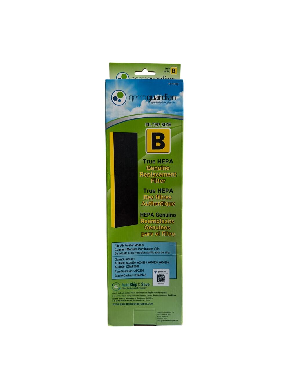 Germ Guardian Air Purifier HEPA Replacement Filter B NEW